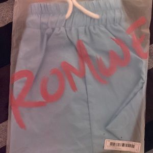 Romwe Light Blue Mens Shorts